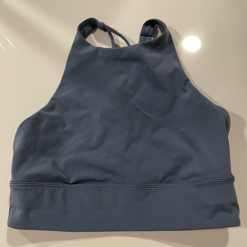 EUC lululemon high-neck, long-line energy bra